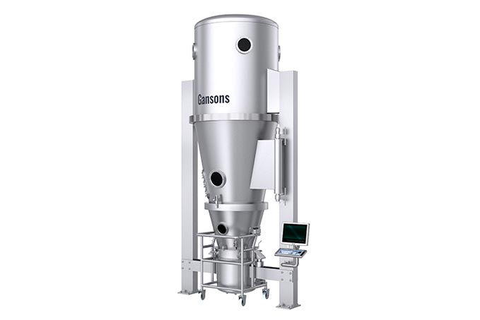 Suszarka fluidyzacyjna do suszenia proszku farmaceutycznego