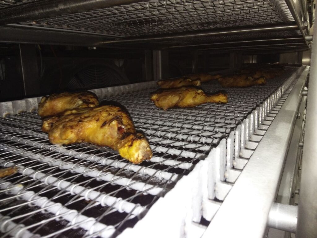 Freezing Tunnel for Meat and Breaded Meat Processing