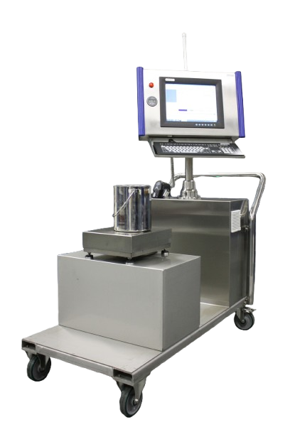 Manual dispensing system with barcode traceability for liquid compounding