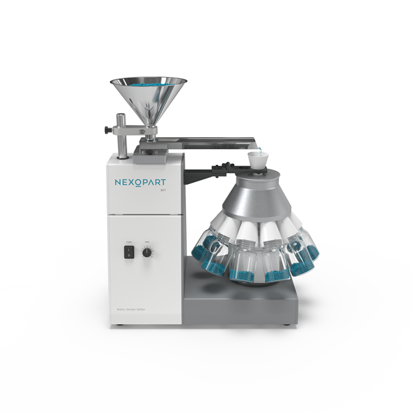 Rotary sample splitter for highly representative sampling