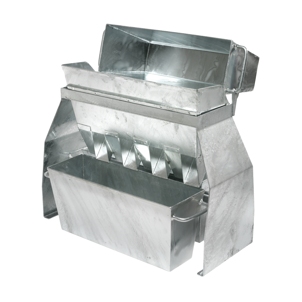Riffle sample divider for representative sample reduction